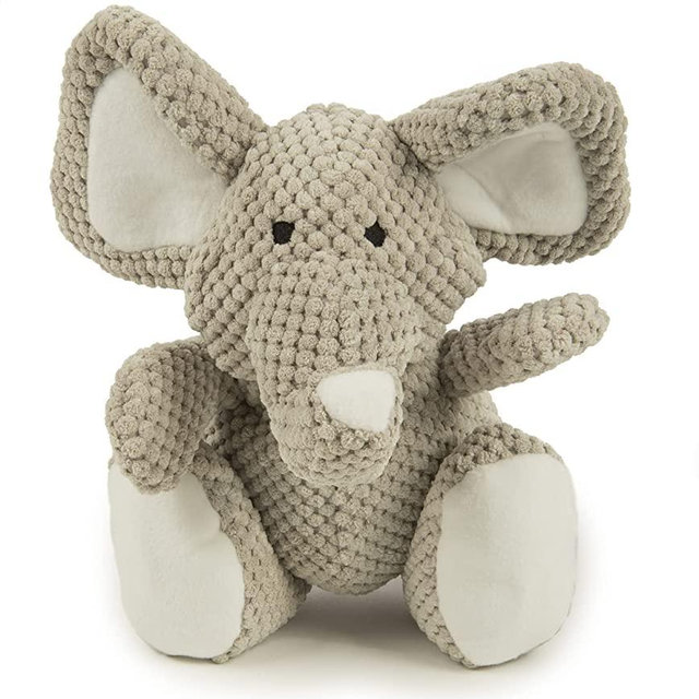 goDog, Checkers , Squeaker Dog Toy, Chew Resistant, Durable Plush, Soft, Tough, Reinforced Seamsts