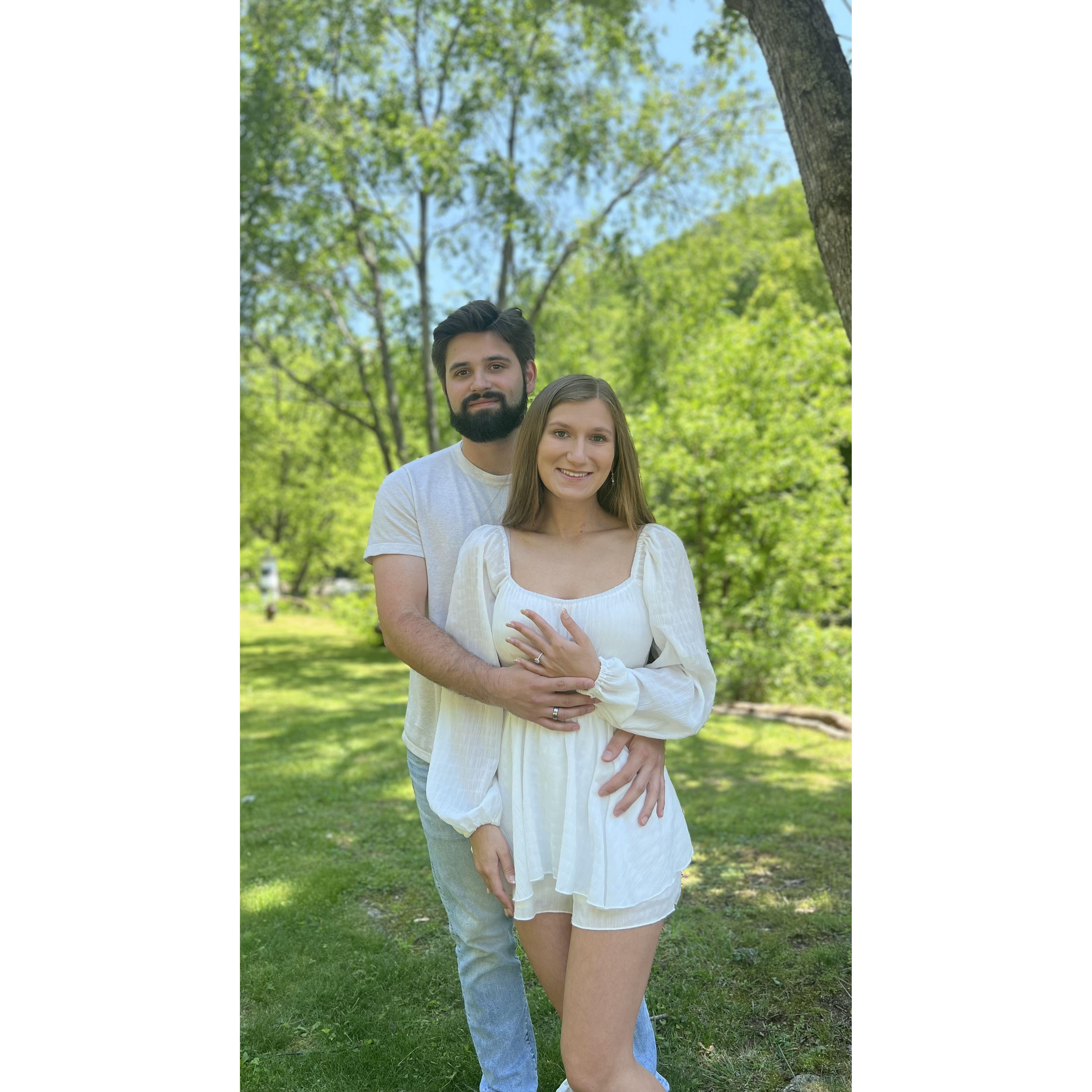 The day after we got engaged!