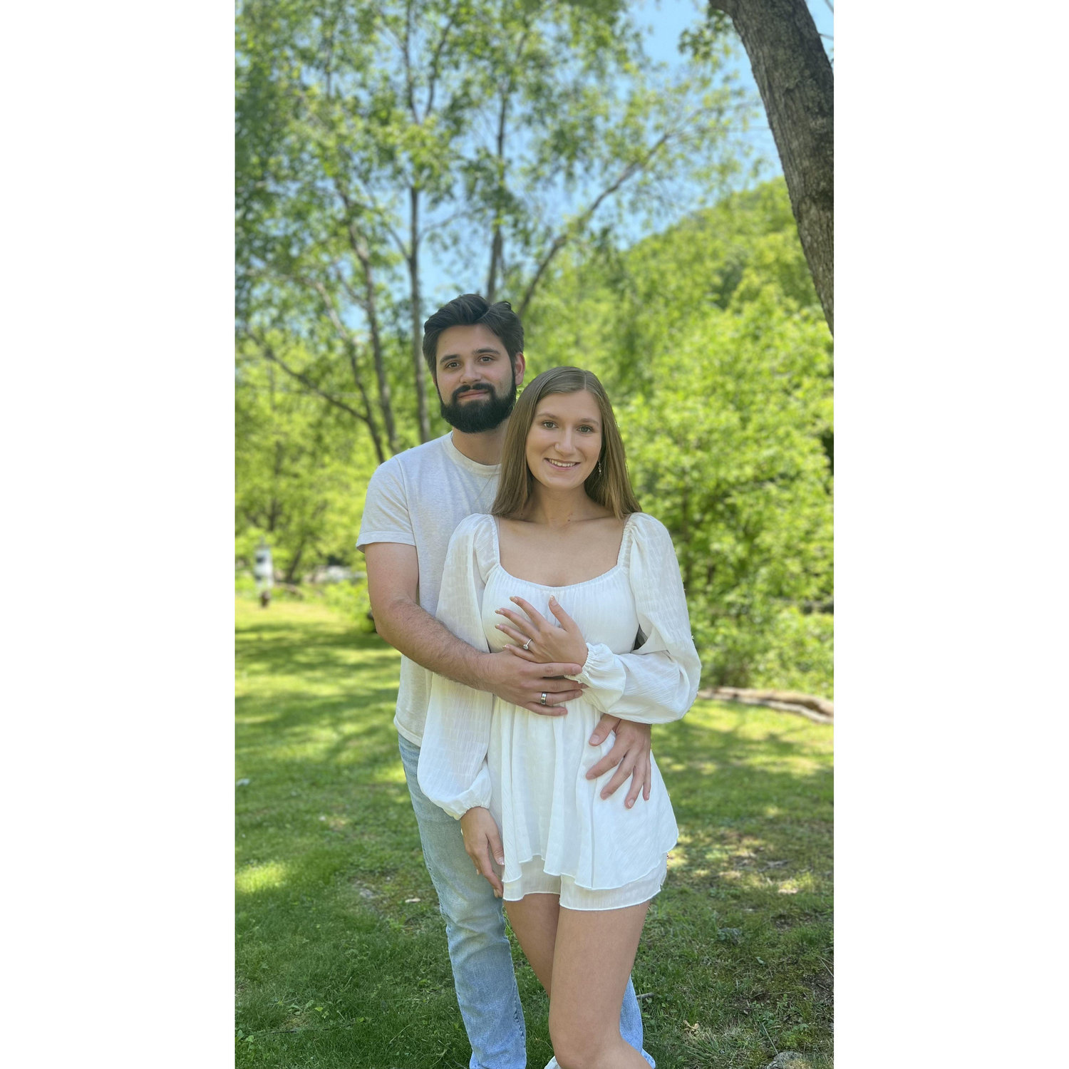 The day after we got engaged!