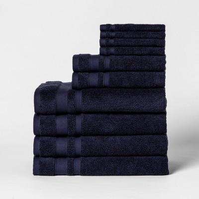 10pk Towel Set Xavier Navy - Threshold™