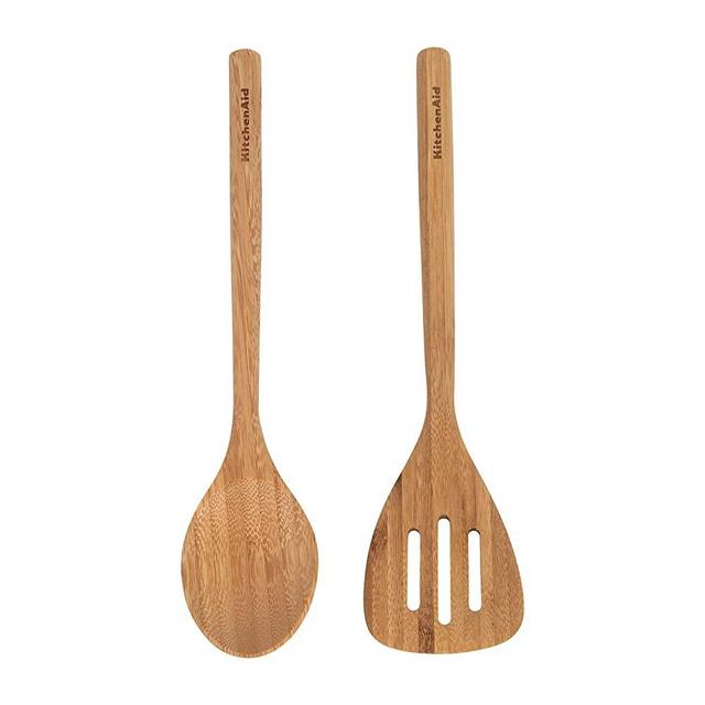 KitchenAid Bamboo Turner and Spoon Set, 2-Piece