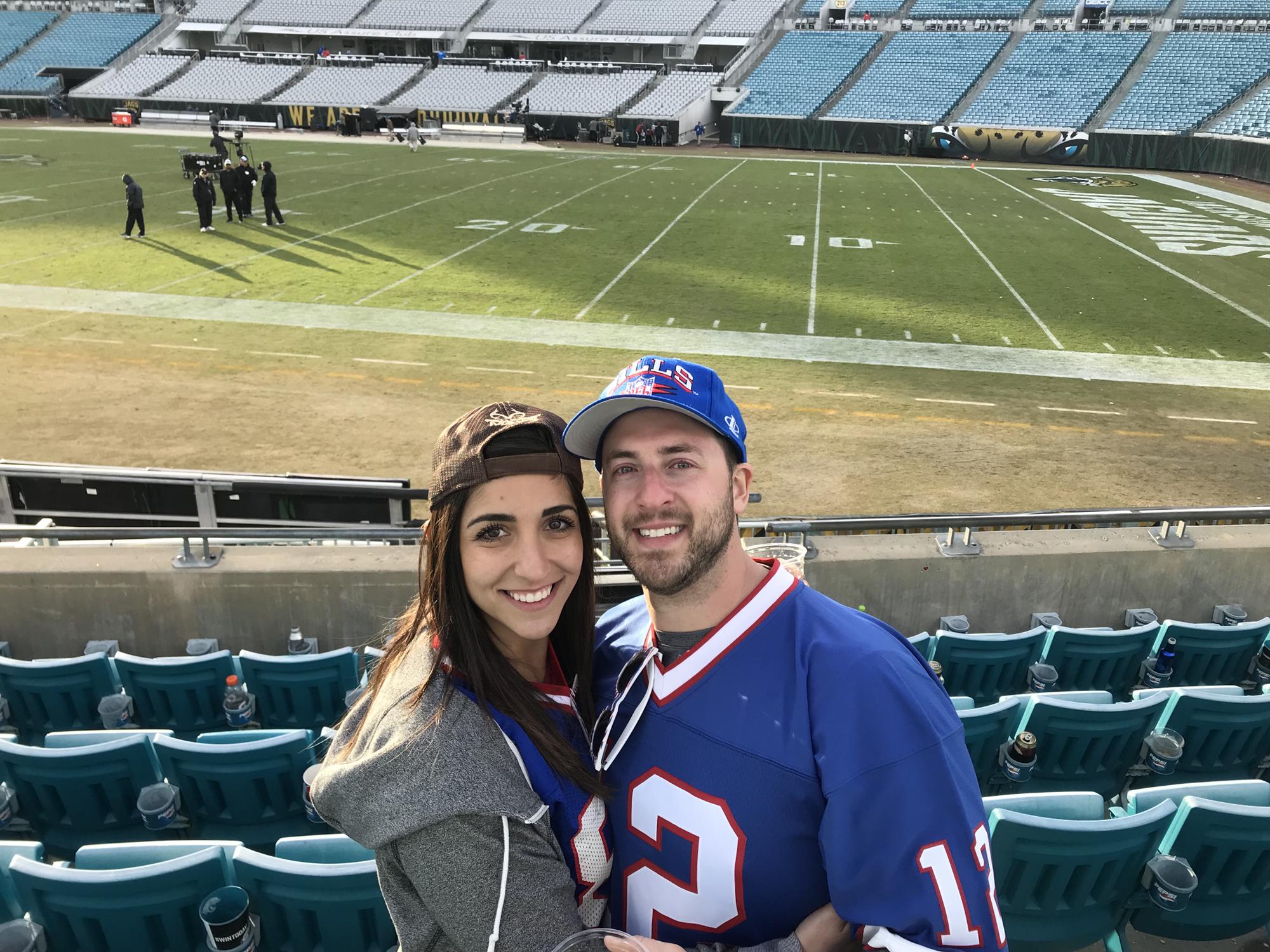 When the Buffalo Bills finallyy made the playoffs and we went to the game in Jacksonville! 💙❤️