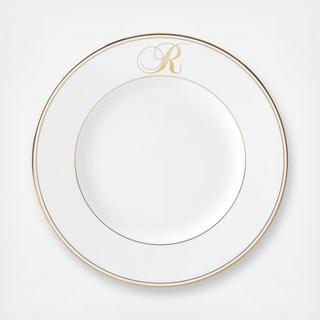 Federal Gold Script Dinner Plate