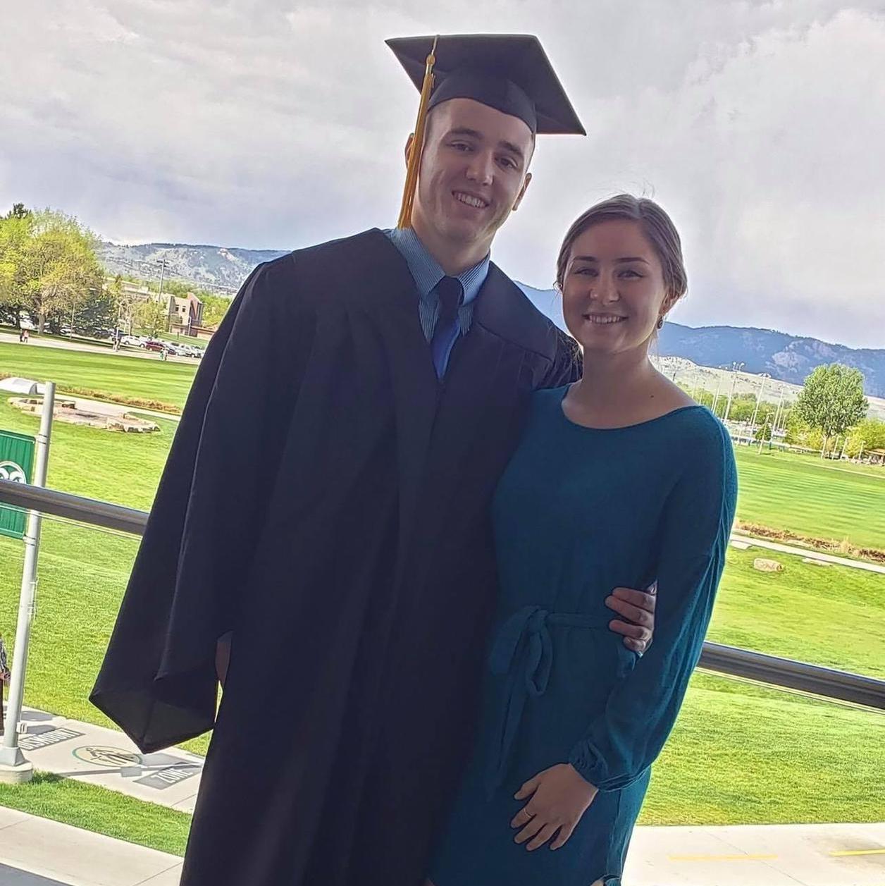 Even though we had just started seeing each other, Anna attended Shea’s graduation from CSU. He earned a bachelor’s degrees in health and exercise science and microbiology.