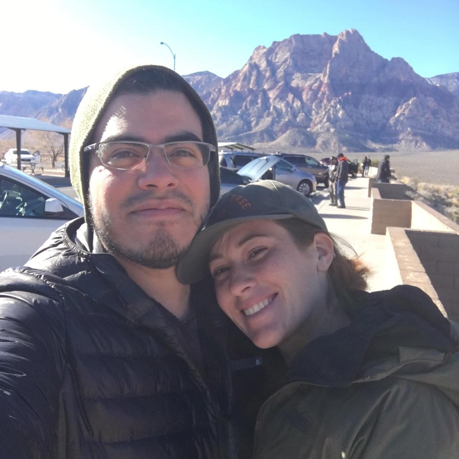 The time we climbed in Red Rock, NV.