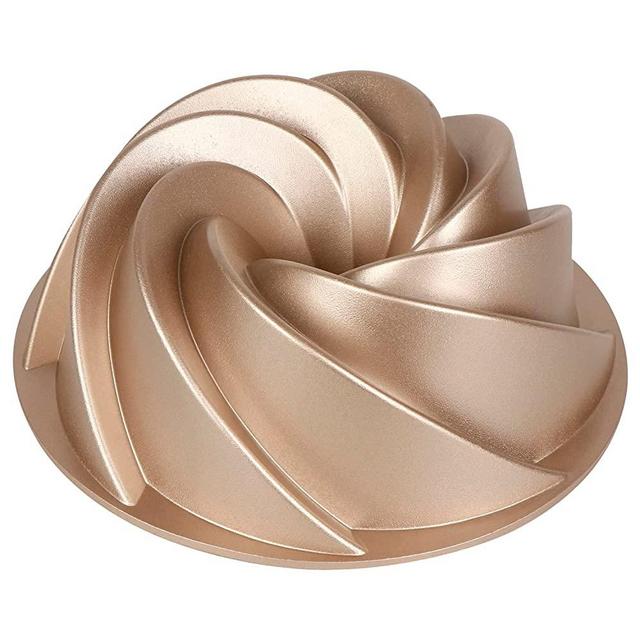 Baker's Secret Nonstick Fluted Cake Pans, Heavy Duty Die Cast Aluminum Cake Baking Pans, 2 Layers Non-stick Coating For Easy Release, Baking Supplies - Cast Aluminum Collection (Marissa)