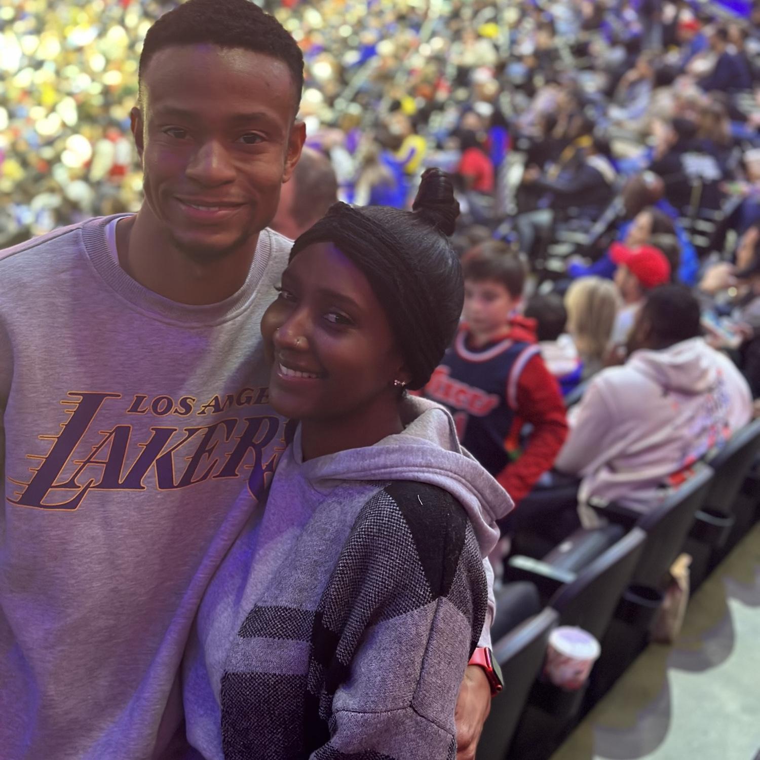 Our first Sixers vs Lakers game