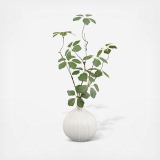 16" Artificial Greenery in Ceramic Pot, Set of 2