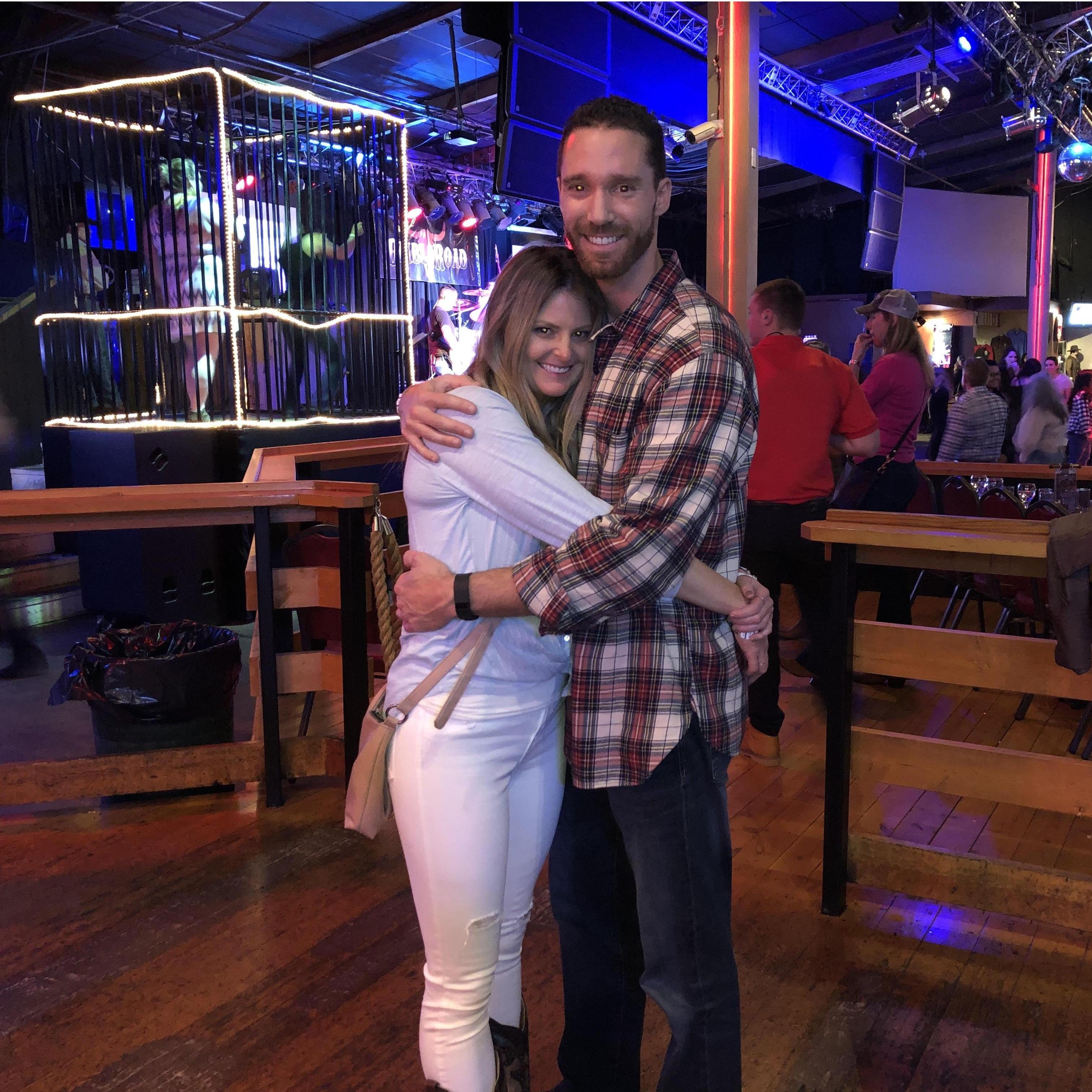 Our second date at a country bar in the Bay Area, CA