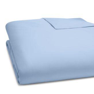 Matouk Luca Satin Stitch Duvet Cover, King in Sky