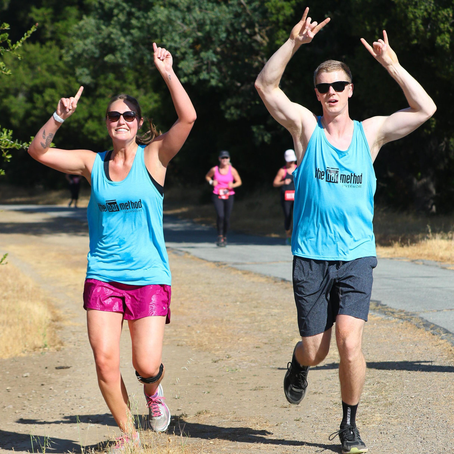 The couple that runs together, sweats together!