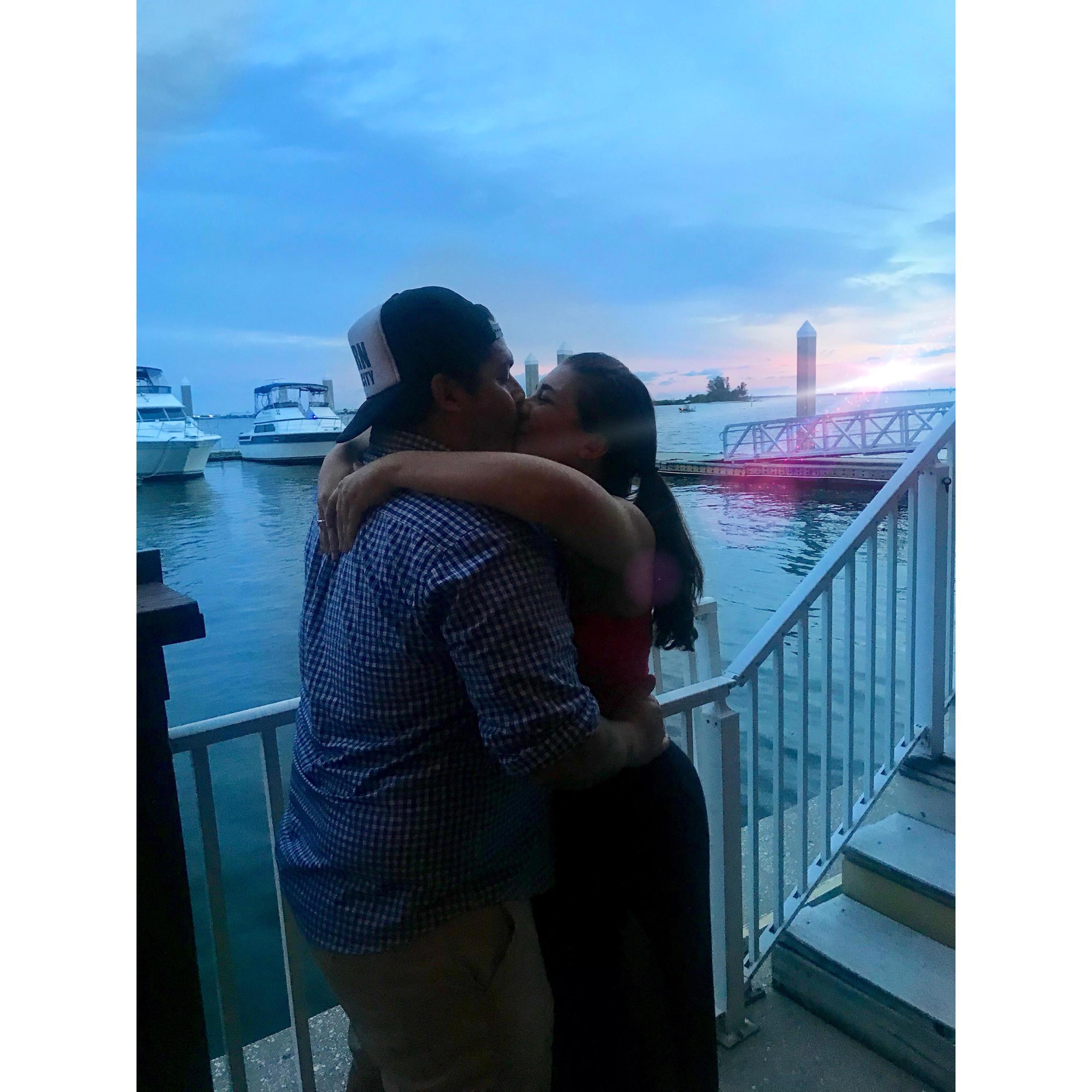 Sunset kisses