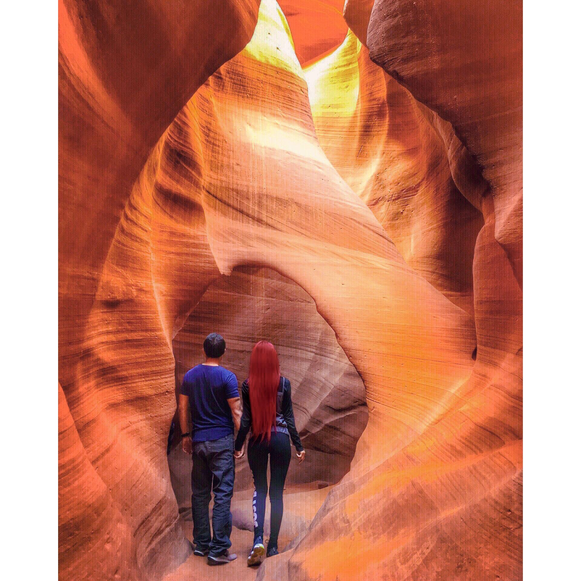 Antelope Canyon not the one where we almost died.