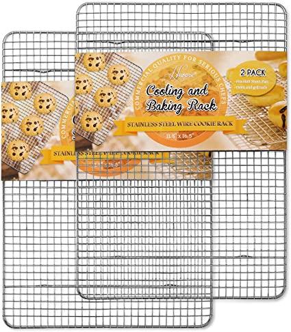 Cooling Racks for Baking, ant Rack for Cooking, Baking, 2-pack, Fit Half Sheet Pan