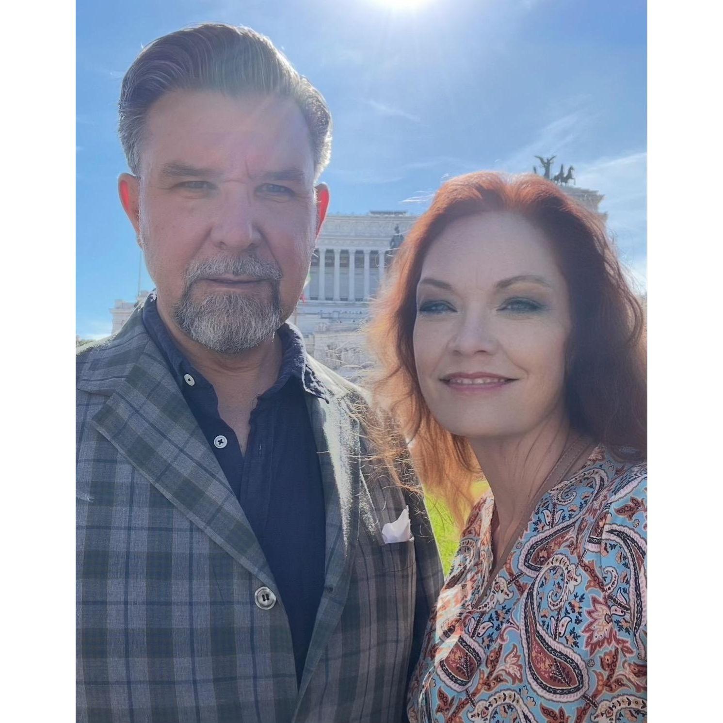 Our first trip to Rome, stumbling across the Victor Emmanuel Monument