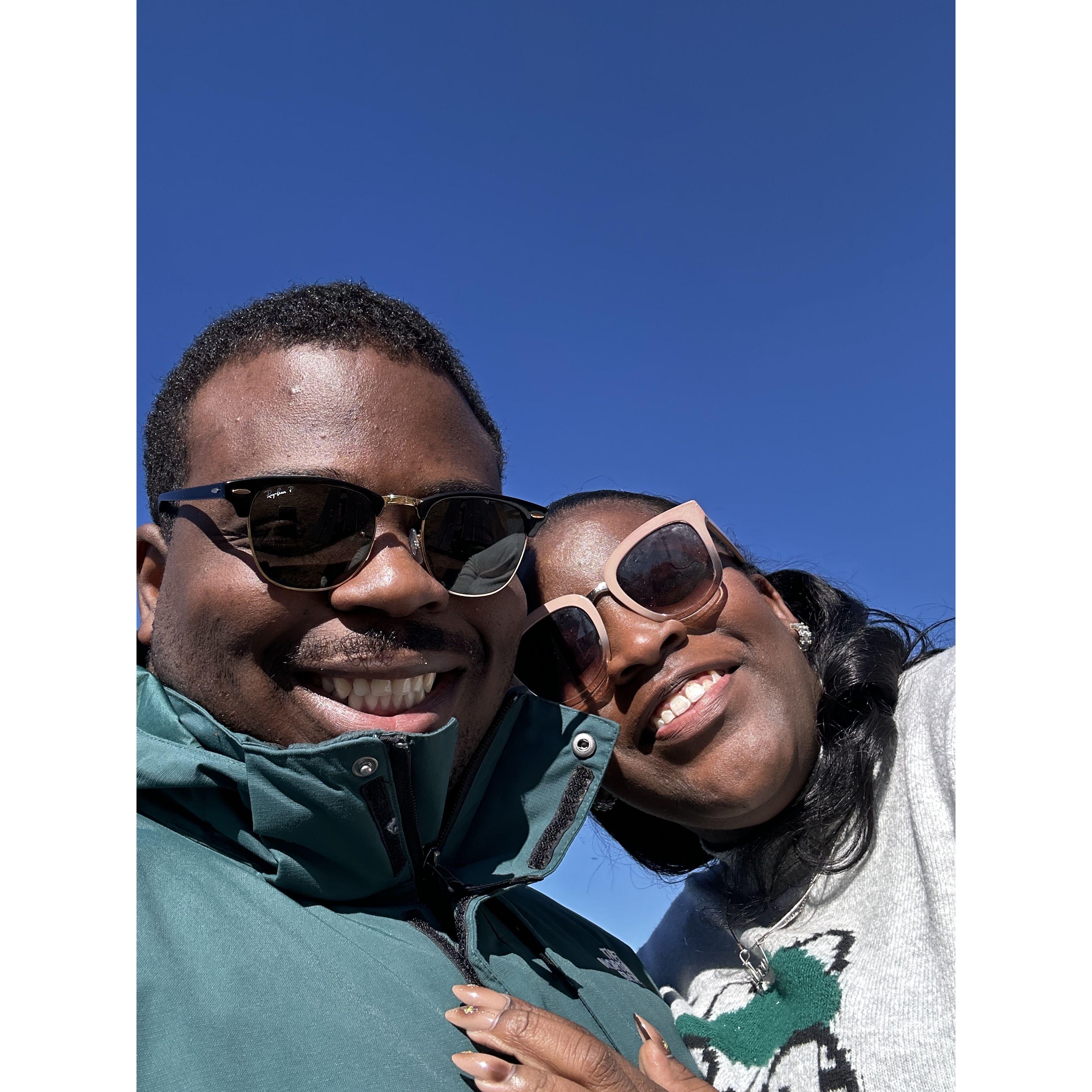 Our trip to Charlottesville, celebrating our first year together!