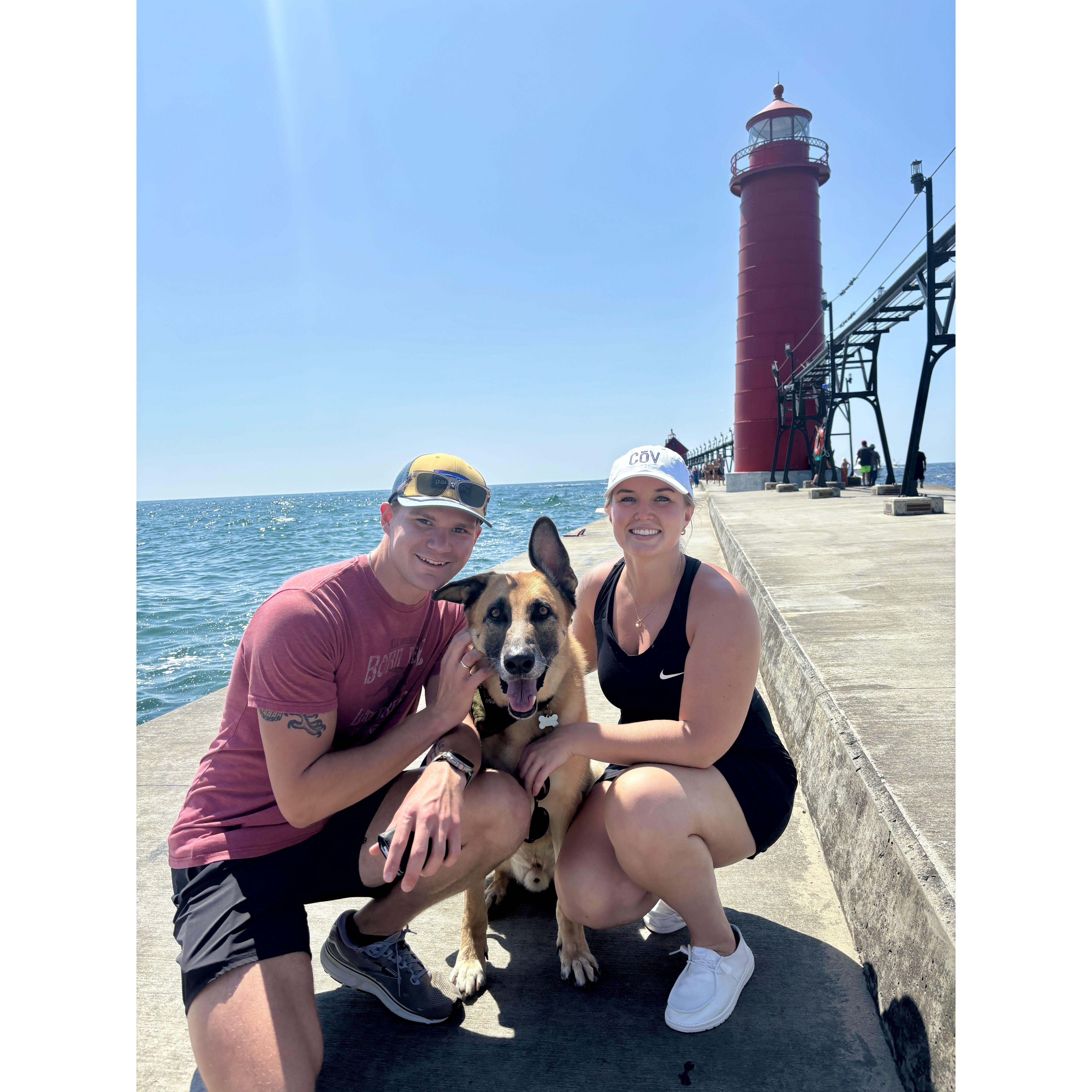 July/Aug 2024: Anna's first time in Jaiden's hometown of Grand Haven, Michigan.