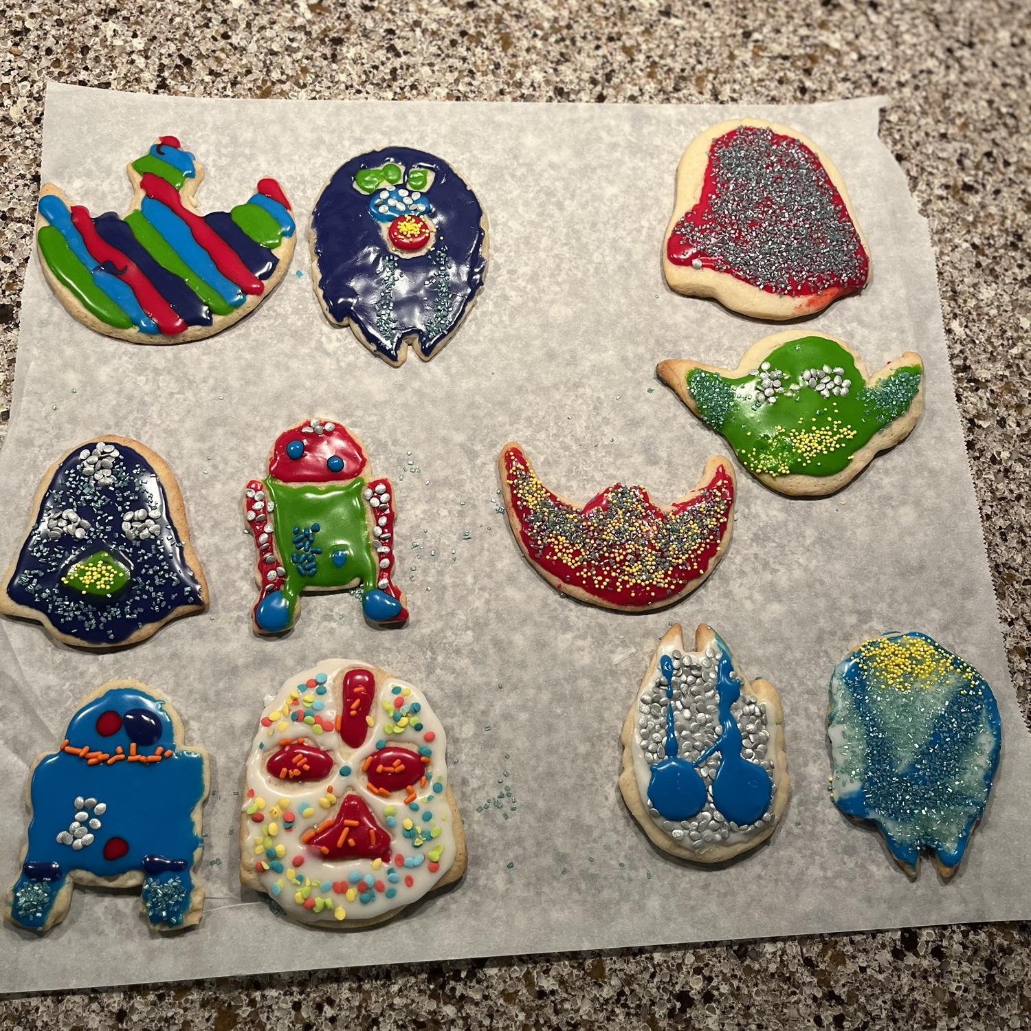 First Star Wars Christmas cookies