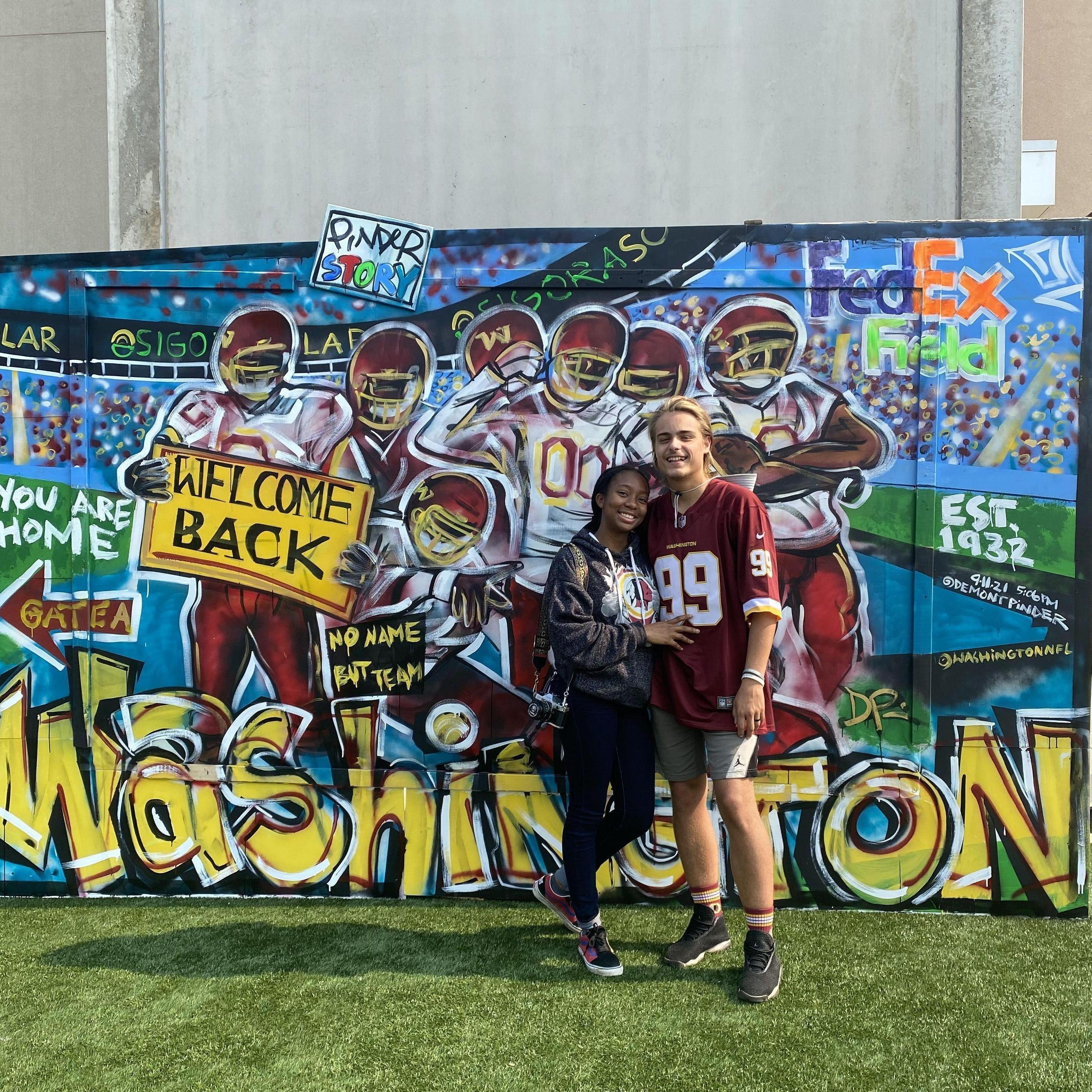 First Redskins Game Together Landover 2021