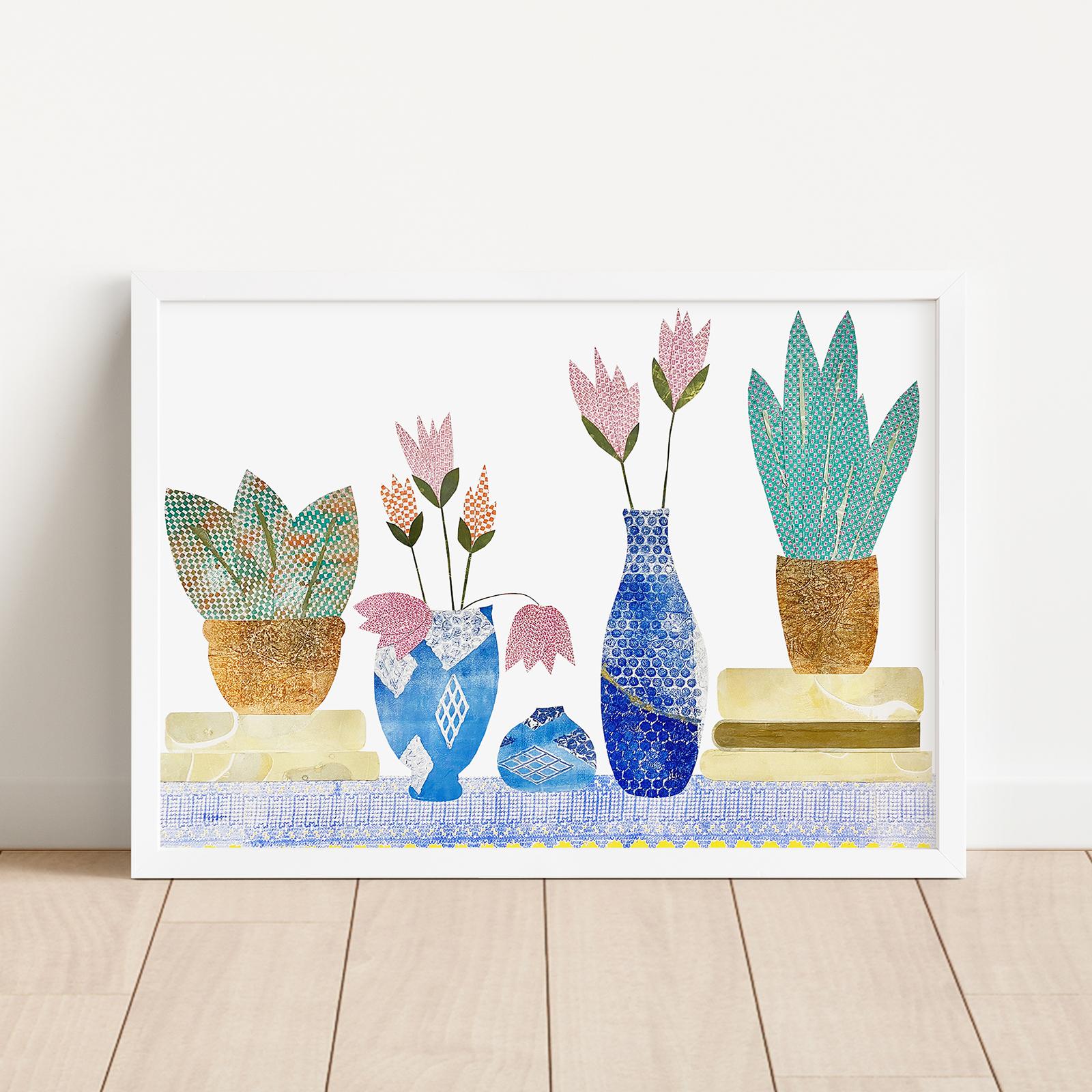 Artxtiles, Springtime Flower Frame | Zola