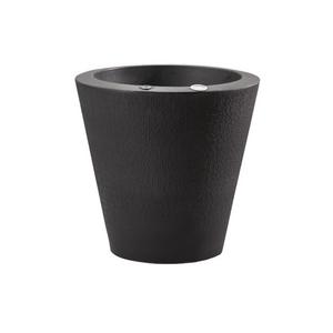 Crescent Garden Indoor/Outdoor Self-Watering Container, Caviar Black, 20 in.