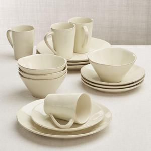 Marin 16-Piece Cream Dinnerware Set