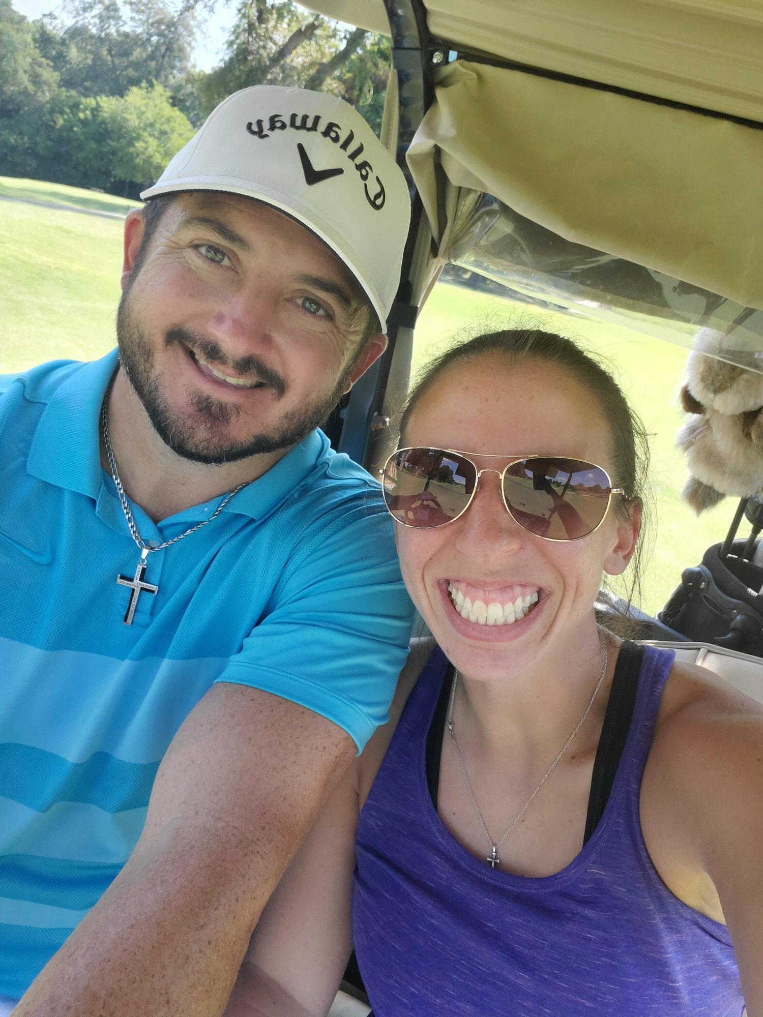 Golf date.