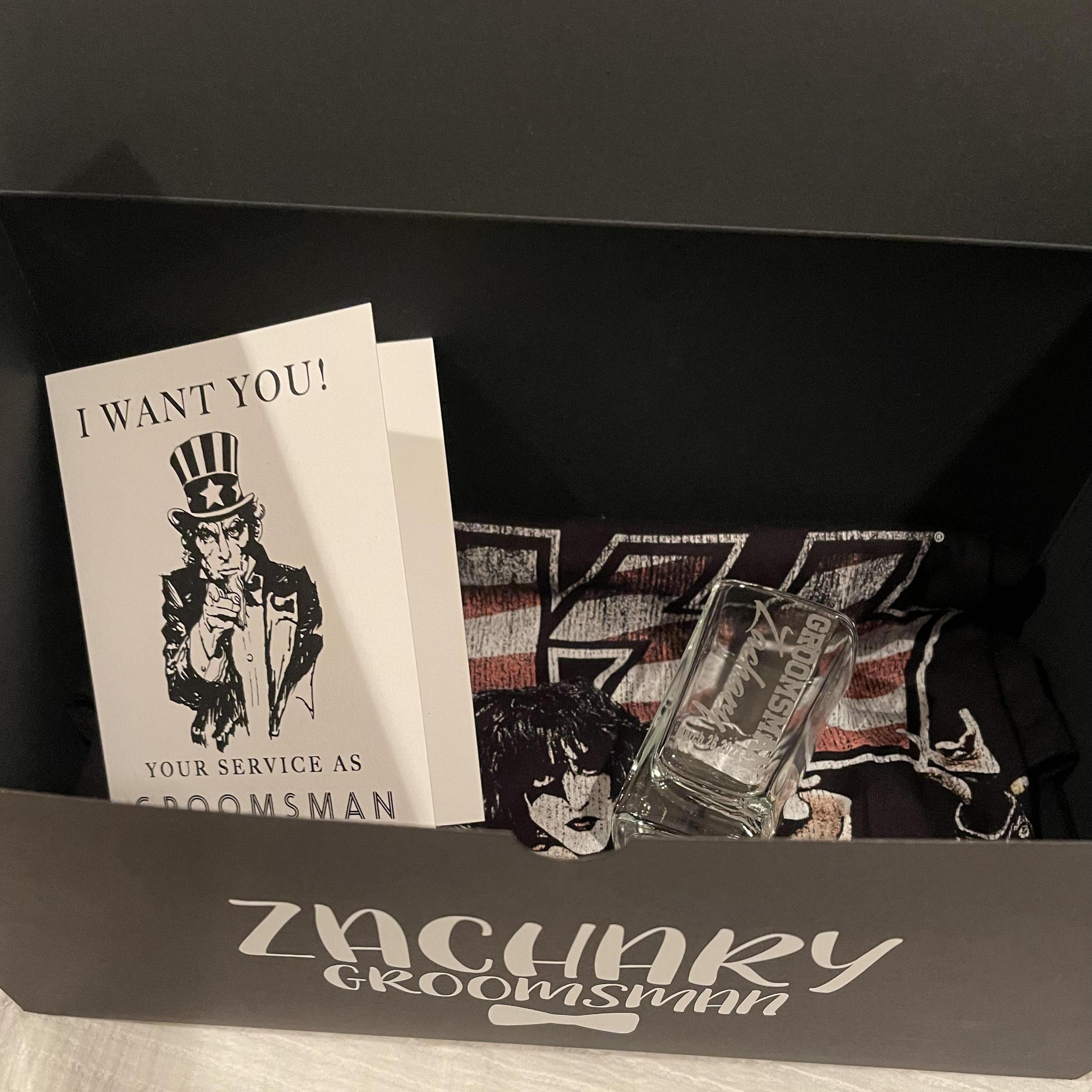 Zack’s Groomsman Box!