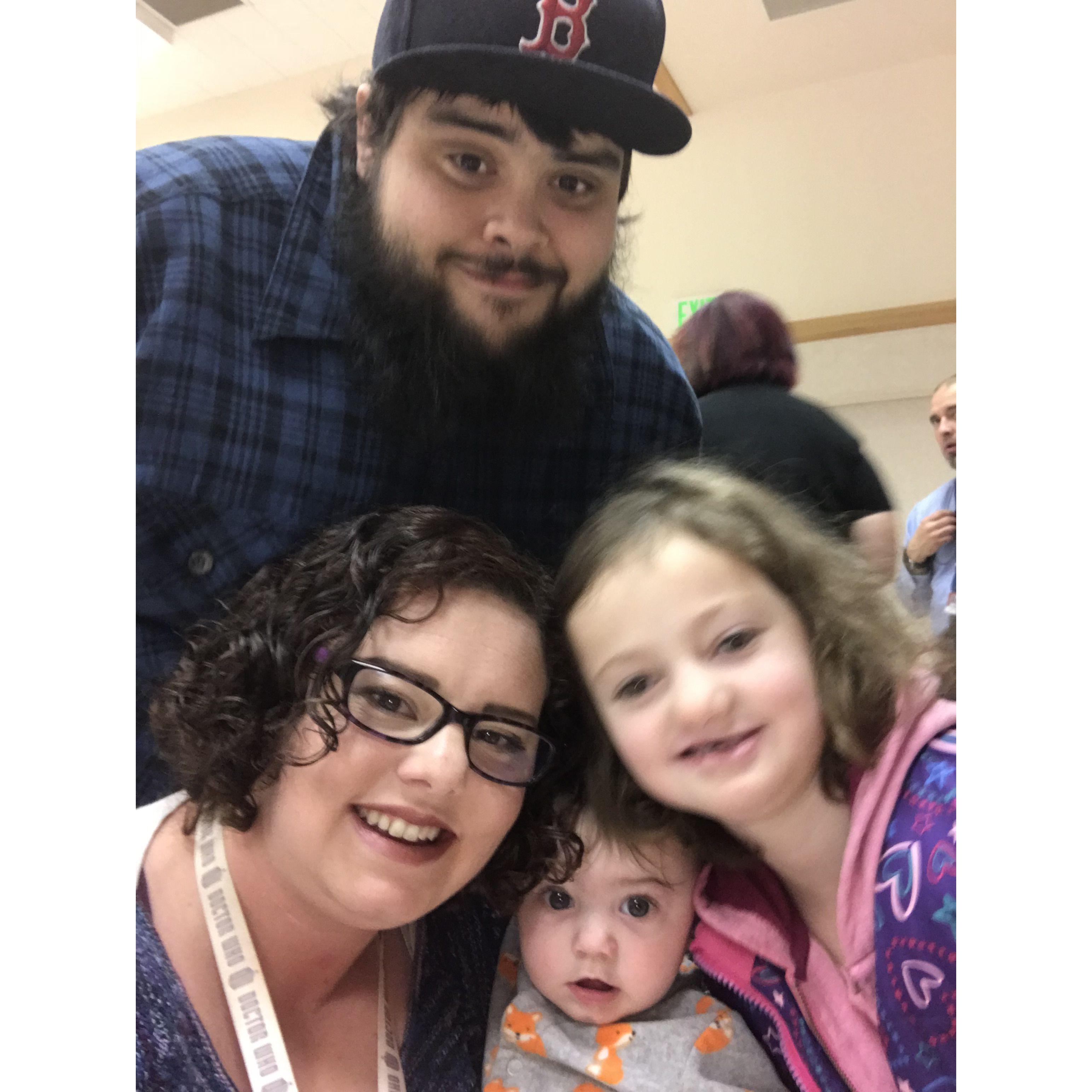 Aaron, Izzey, and I celebrating Willow receiving an award at school!