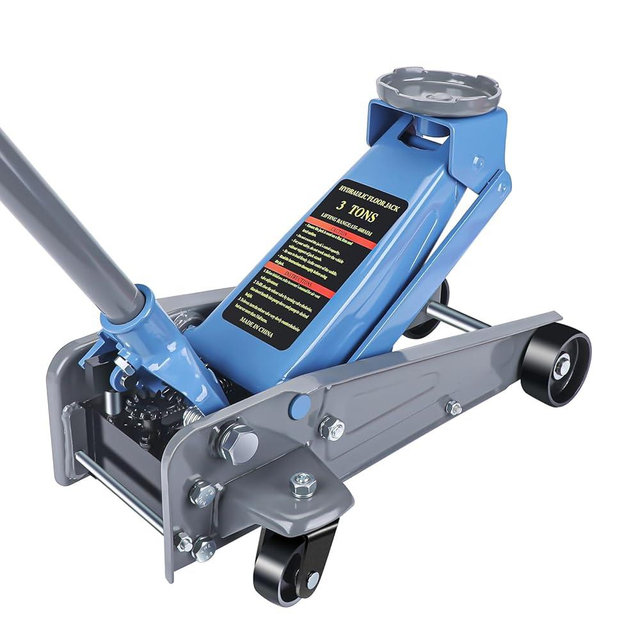 LARBANKE 3 Ton Floor Jack,Made of Durable Carbon Steel with Wheels for Secure Lifting,Fast Lift Floor Jack with Range of 5.31" to 18.11",Providing Stable Support for Various Cars