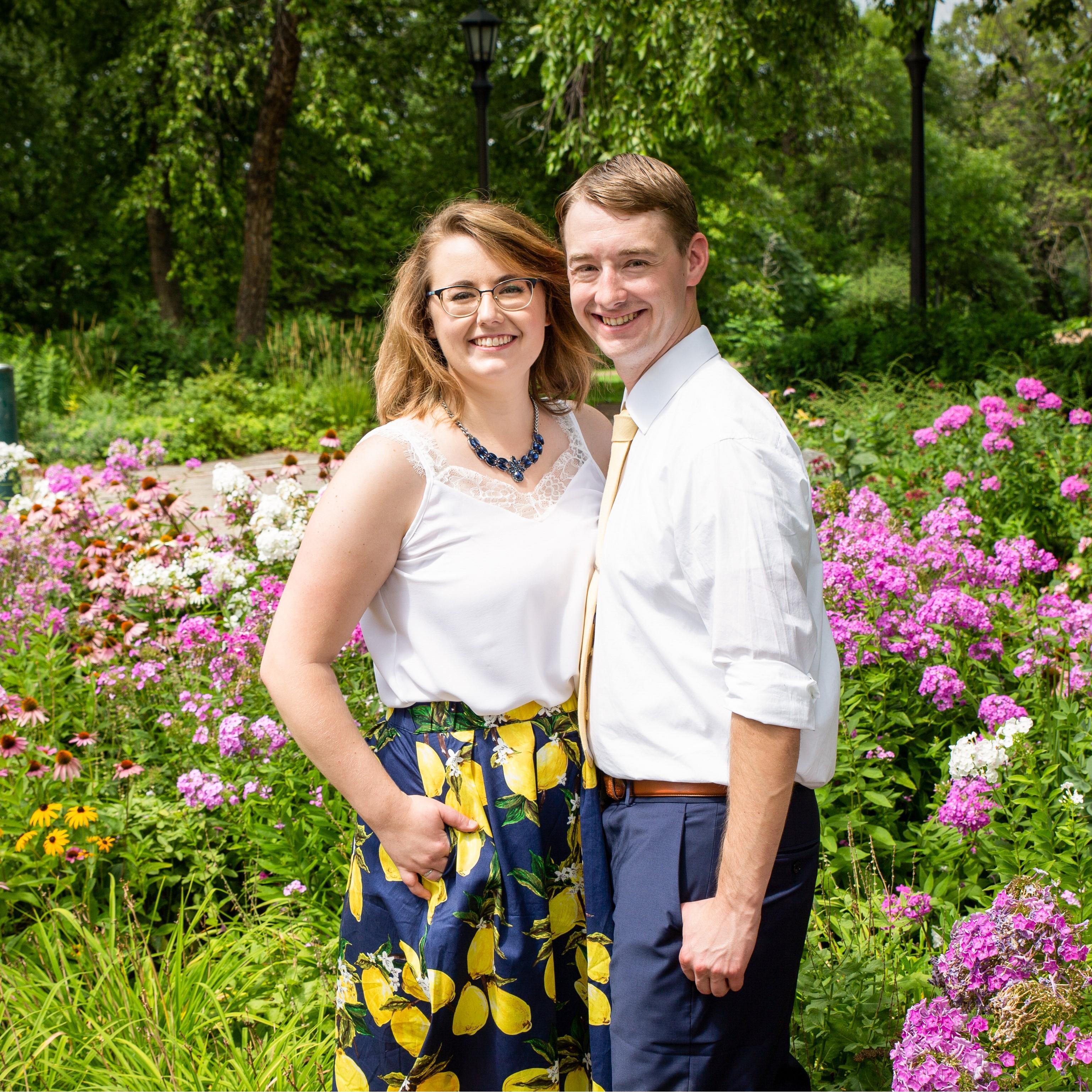 Chilling in a garden