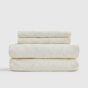 European Linen Sheet Set - King - In Ivory