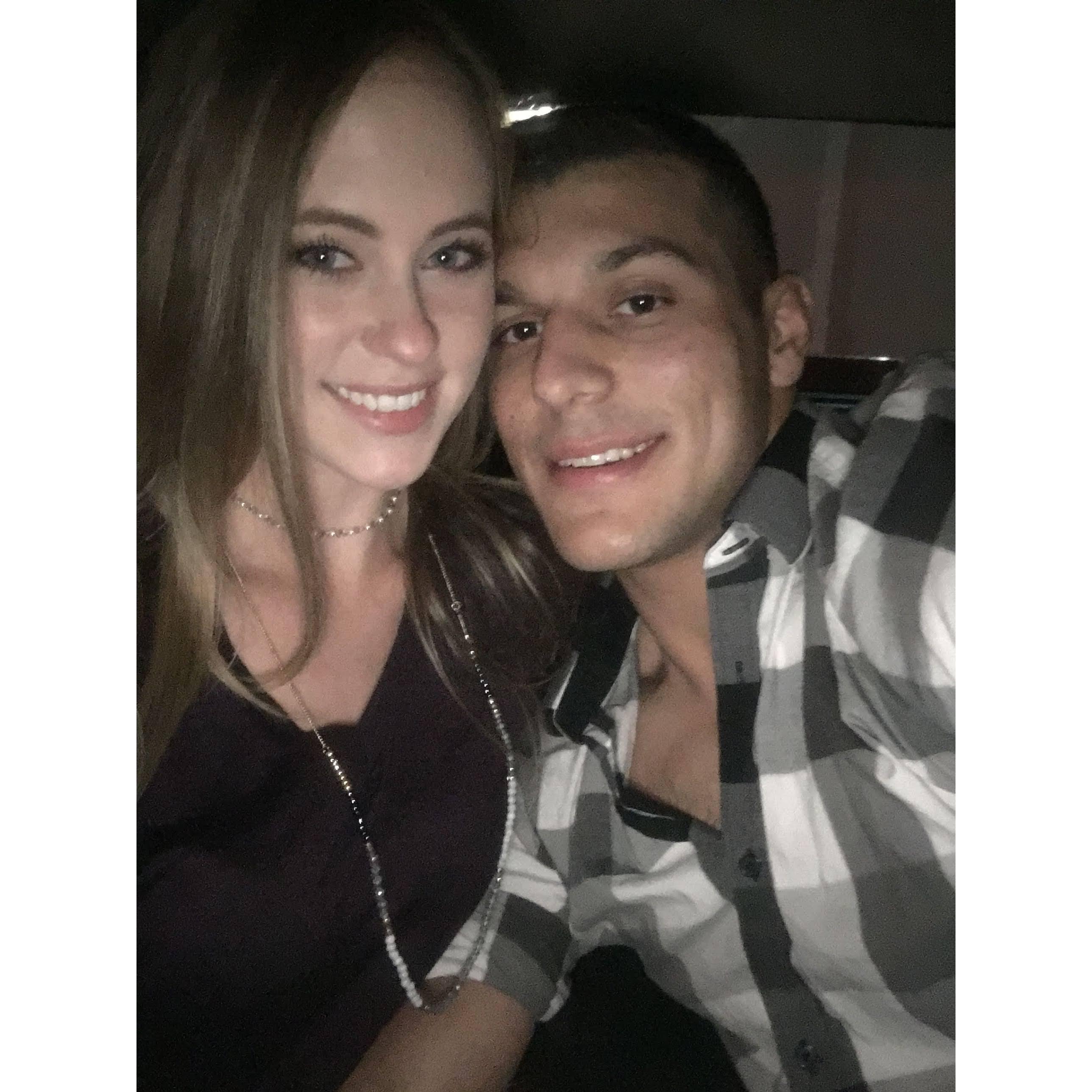 Our first photo together.