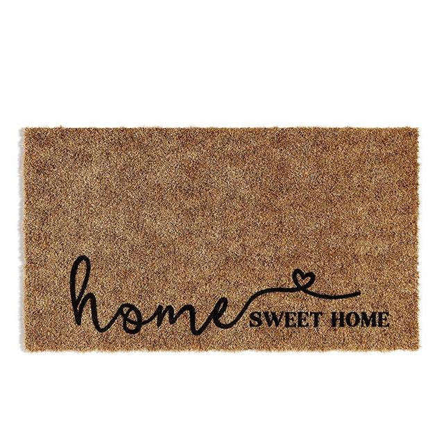 Barnyard Designs ‘Home Sweet Home’ Doormat, Indoor/Outdoor Non-Slip Rug, Front Door Welcome Mat for Outside Porch Entrance, Home Entryway Farmhouse Decor, 30" x 17”