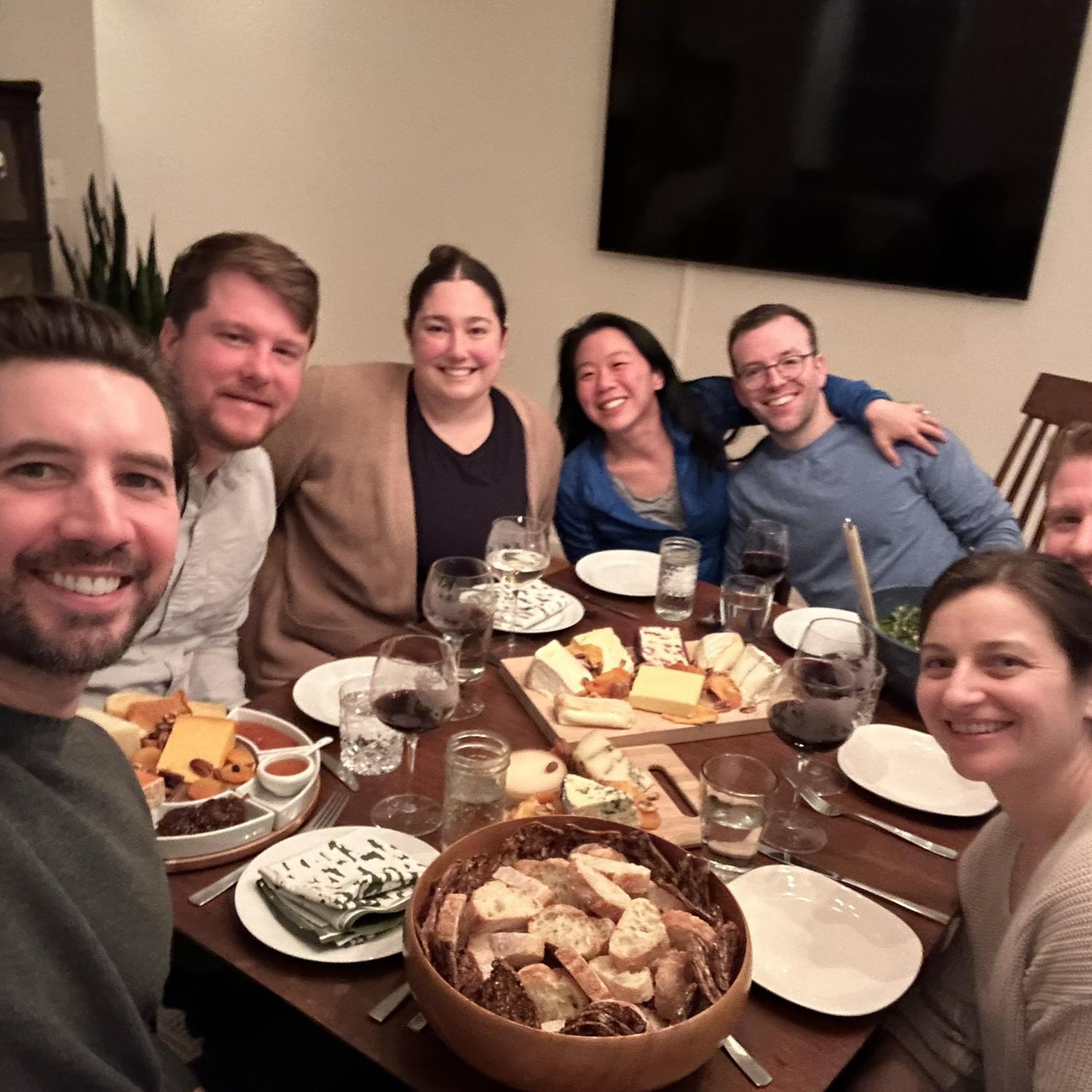 Dinner with friends, winter 2023