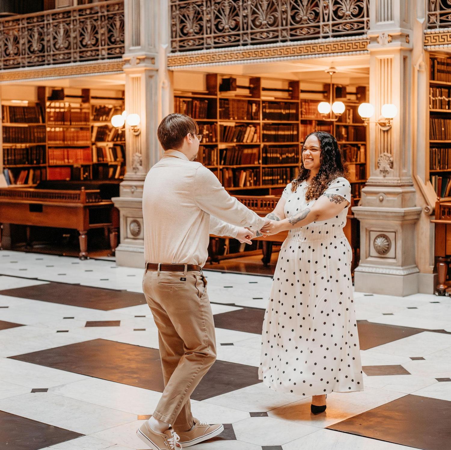 Silly scenes from our engagement pictures