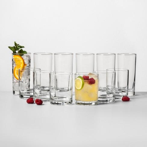 Tall And Short Glass Tumbler Set - Room Essentials™