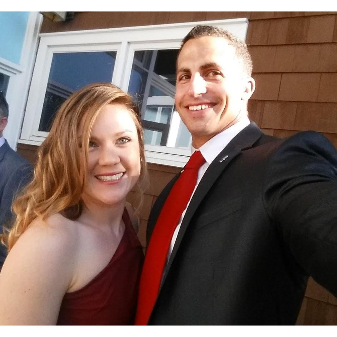 Getting ready to go at Steve and Mercedes' wedding