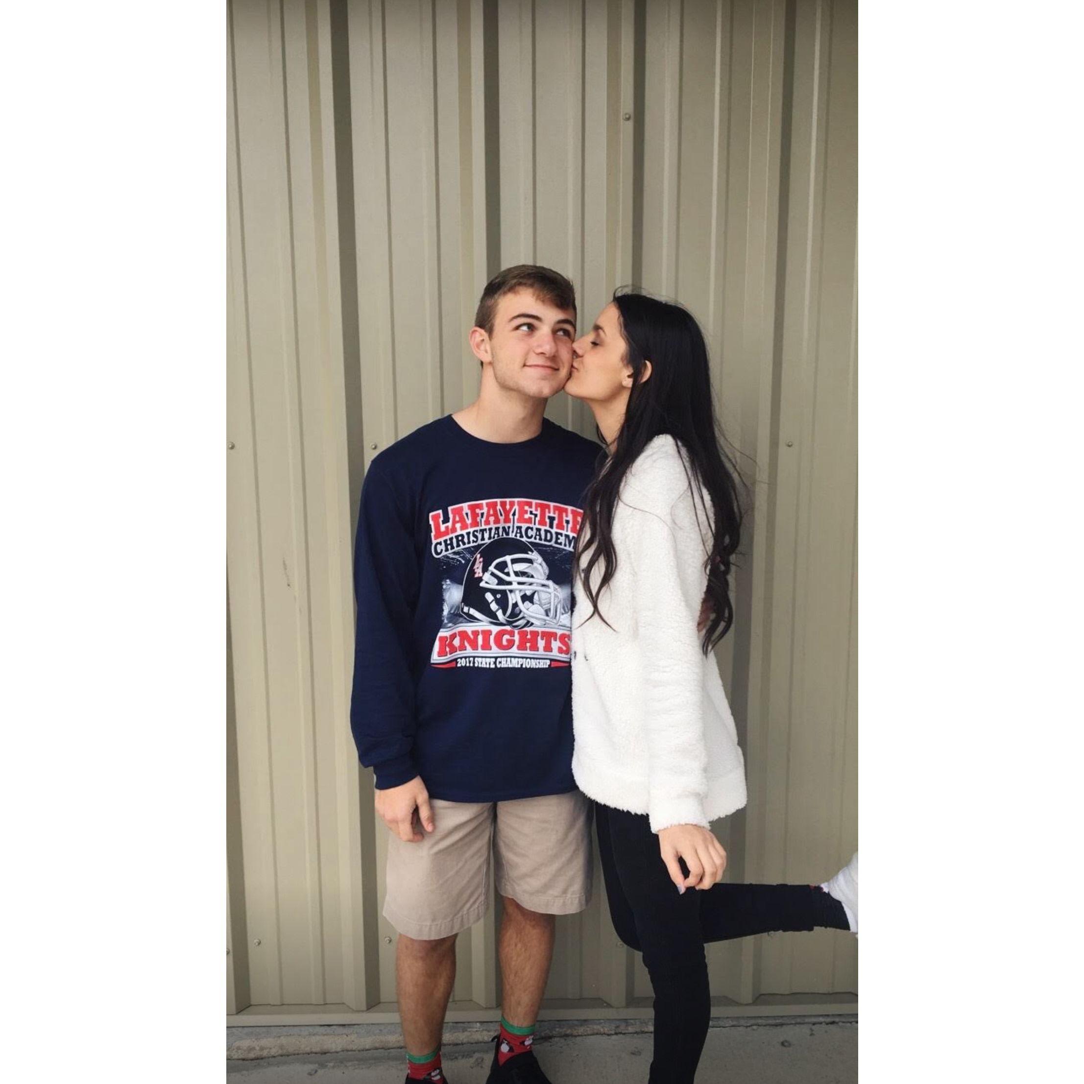 Their FIRST Christmas together! 14 & 15 years old. Sweet as can be. Best friends and finally boyfriend & girlfriend. They ALWAYS knew!