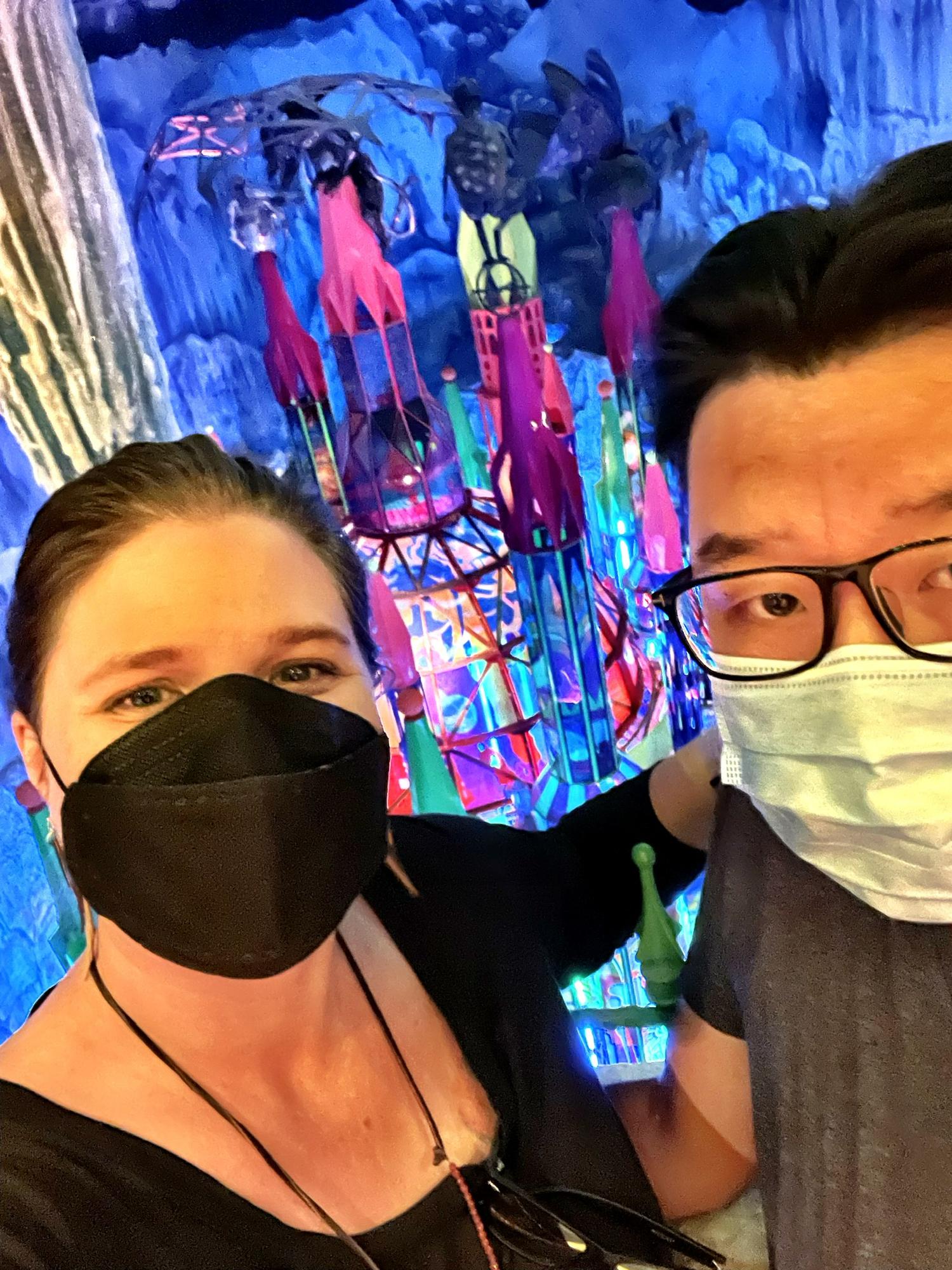 Hanging out at meow wolf