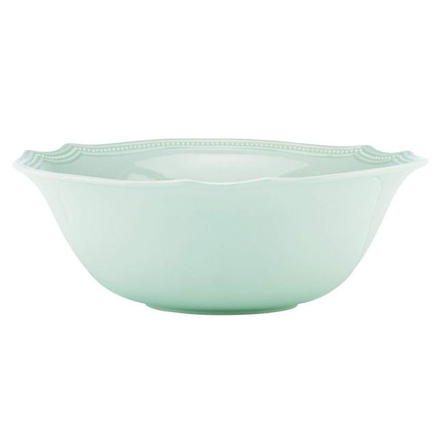 Lenox French Perle Bead Serving Bowl, Ice Blue