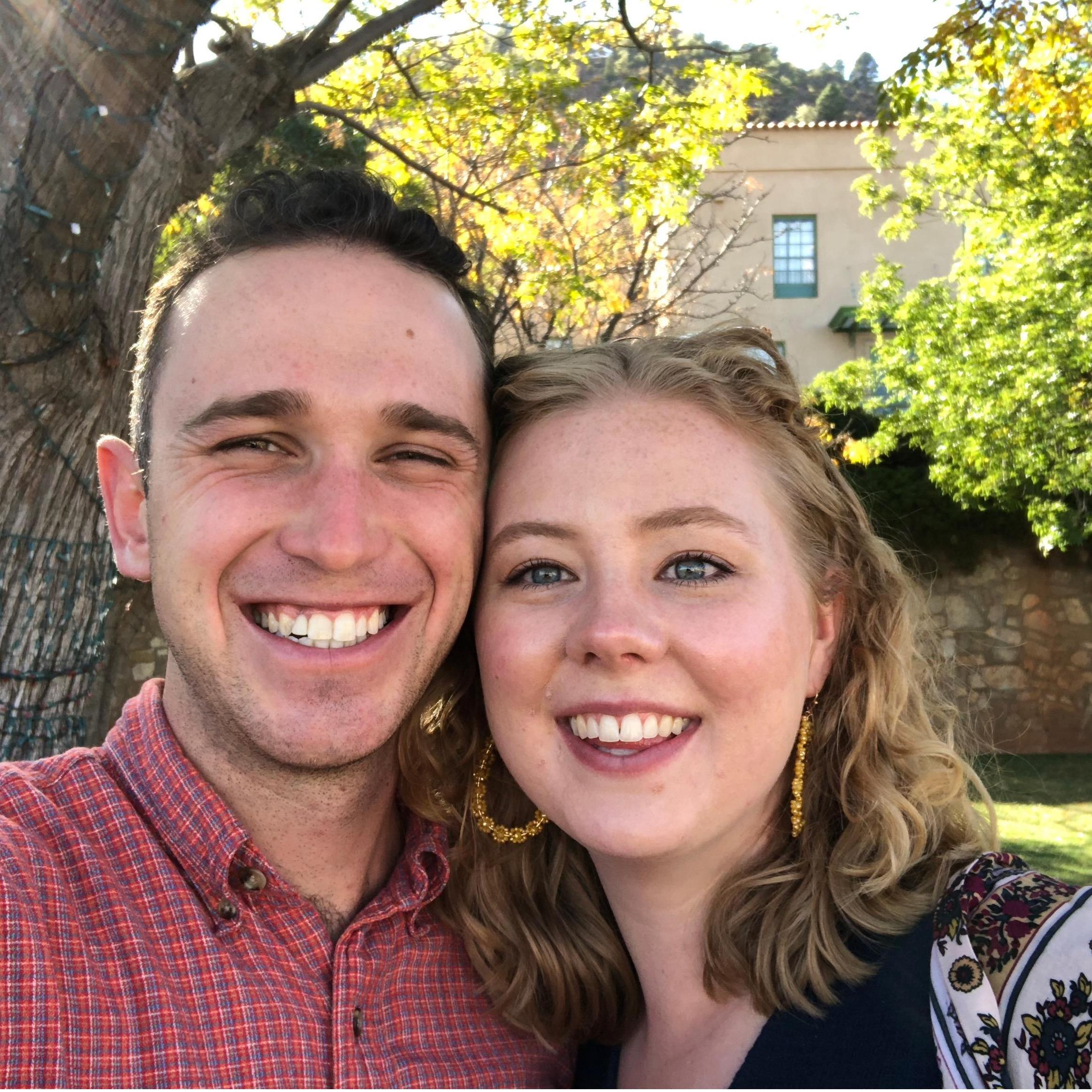 Celebrating Cassadi's last day of grad school in Jerome, AZ