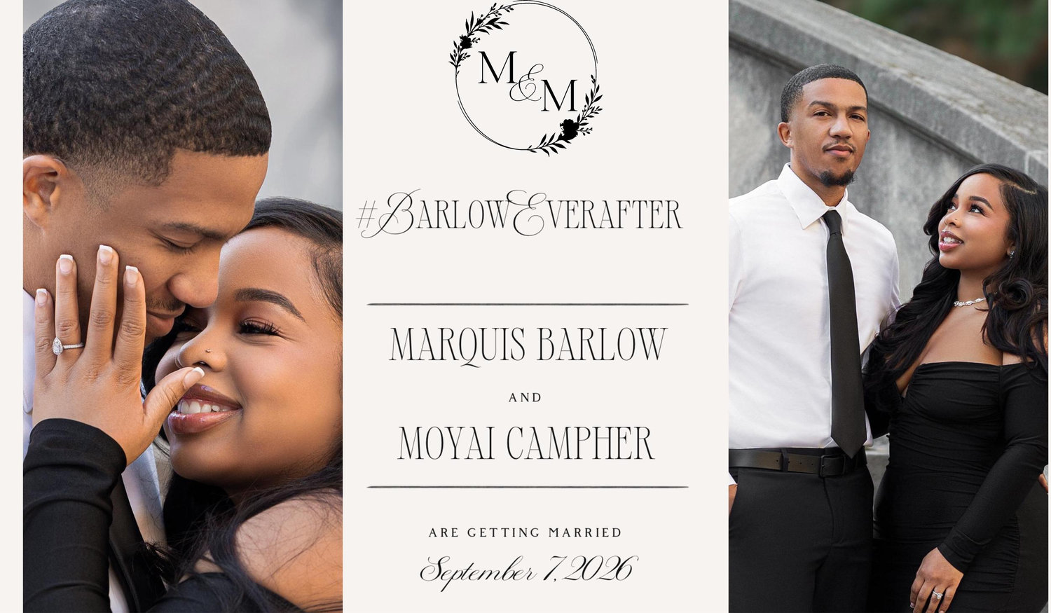 The Wedding Website of Moyai Campher and Marquis Barlow
