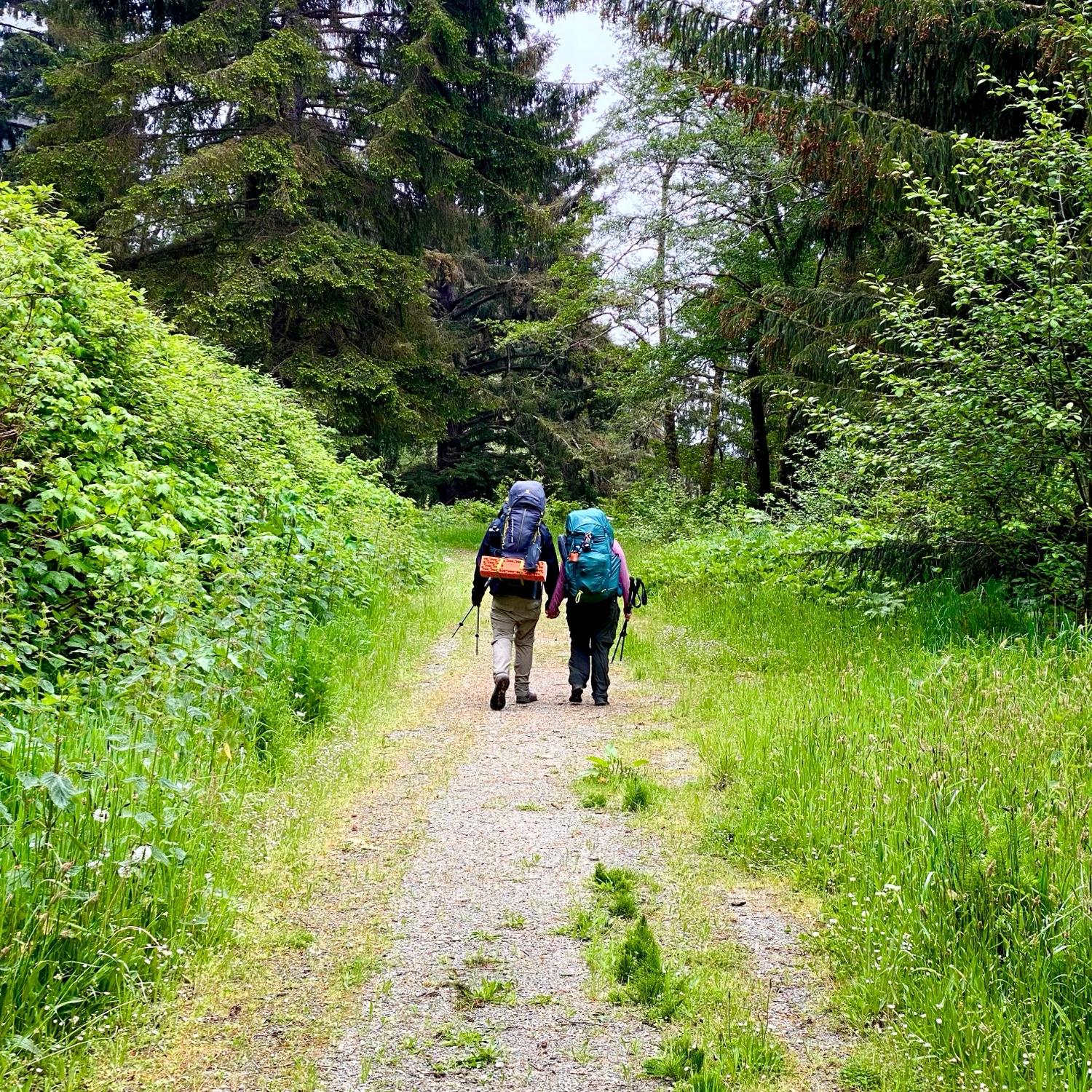 If the weather is good, and sometimes when the weather is bad, you can find us on a trail…