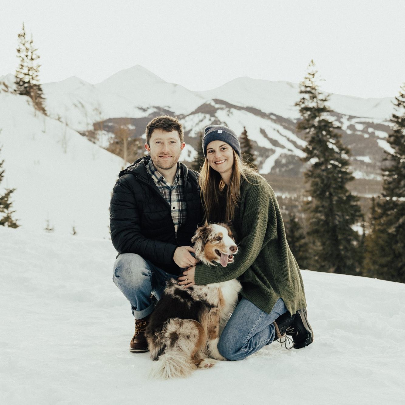 More engagement photos, but lower to the ground this time.