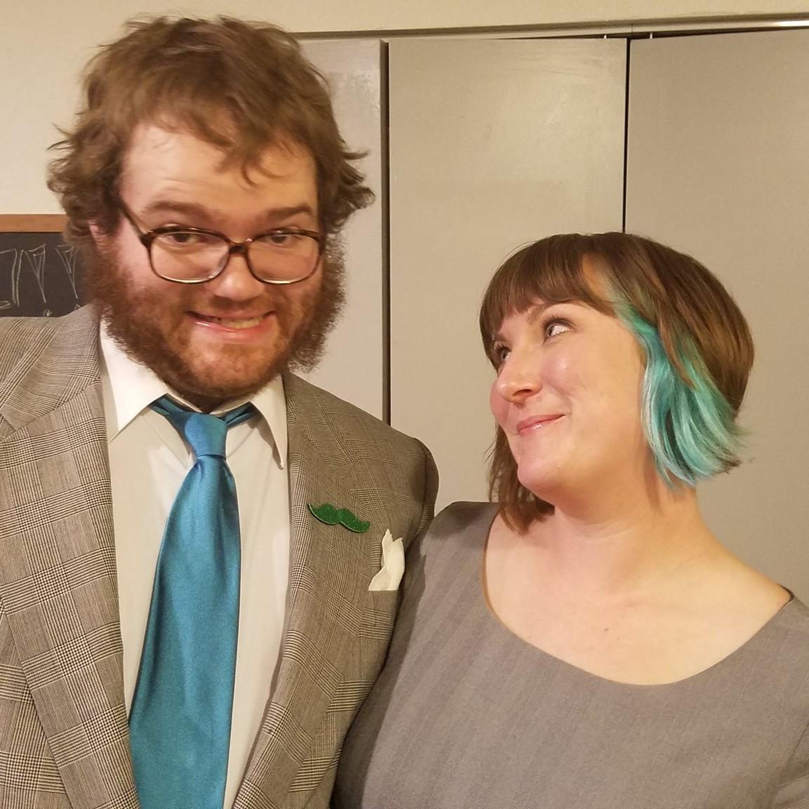 Earliest known photo of the couple, circa 2016. (also earliest indication that Sonja is delighted by coordinated outfits)