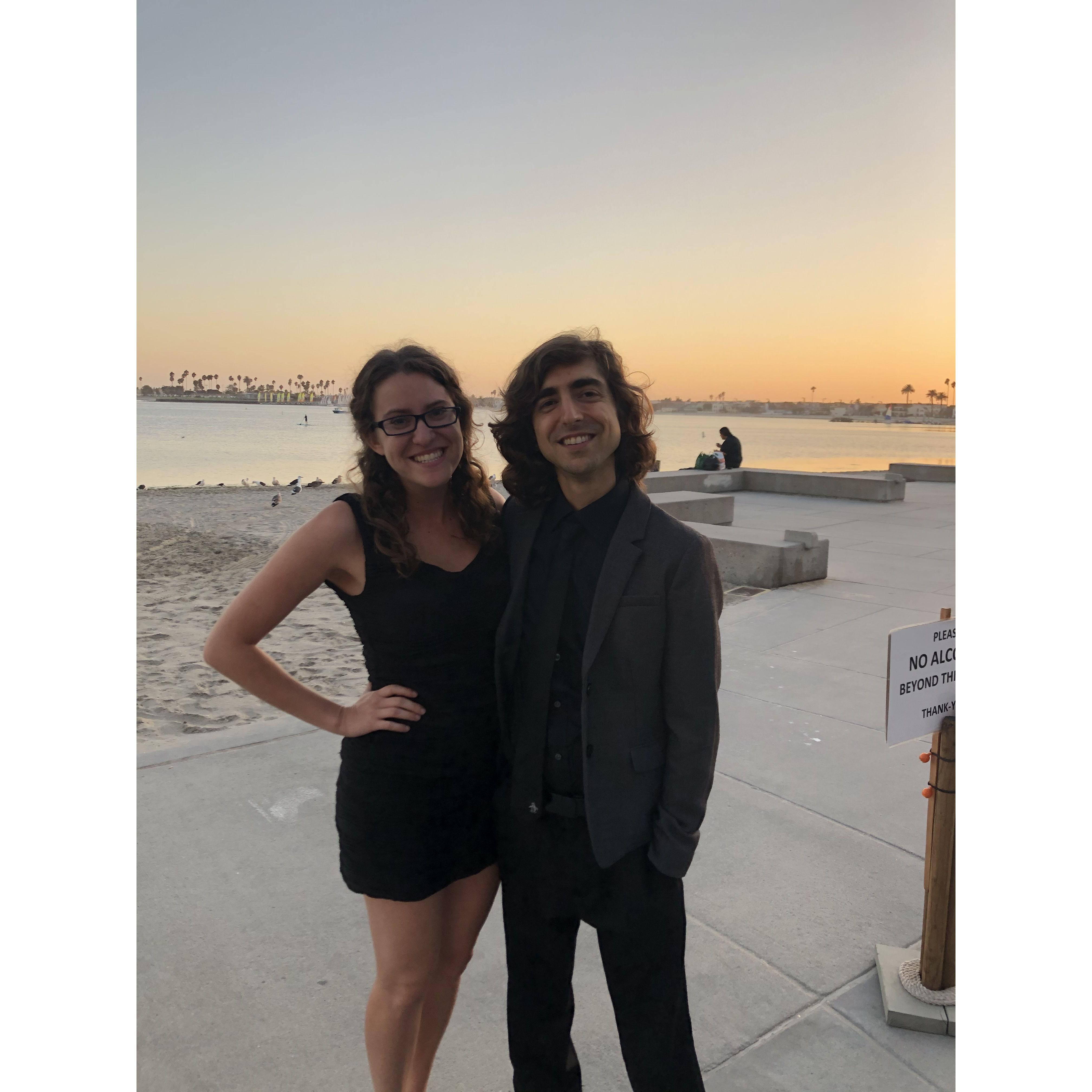 Our first wedding - only days after we became a couple!