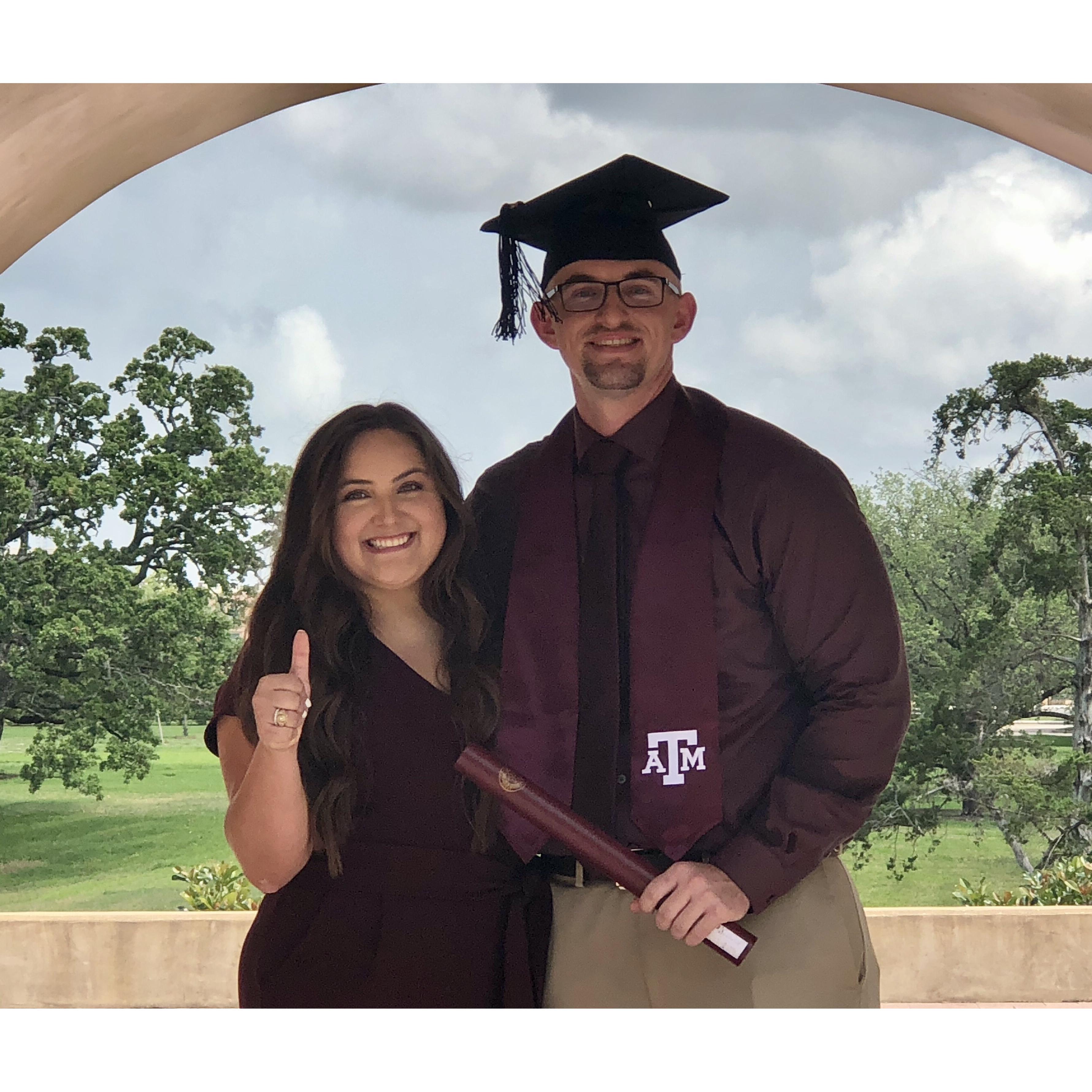 Keaton's covid "Graduation", and quick photoshoot at the Aggie Ring!
