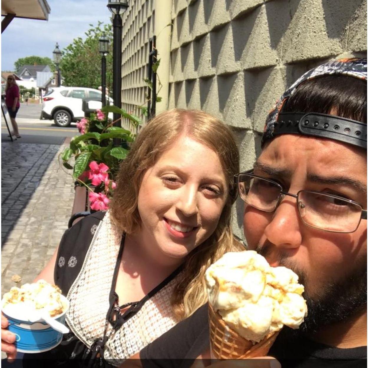 Our first time trying Island Creamery! New Jersey wins pizza, but the Eastern Shore wins ice cream for sure!