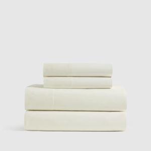 KING Classic Organic Percale Sheet Set in Ivory